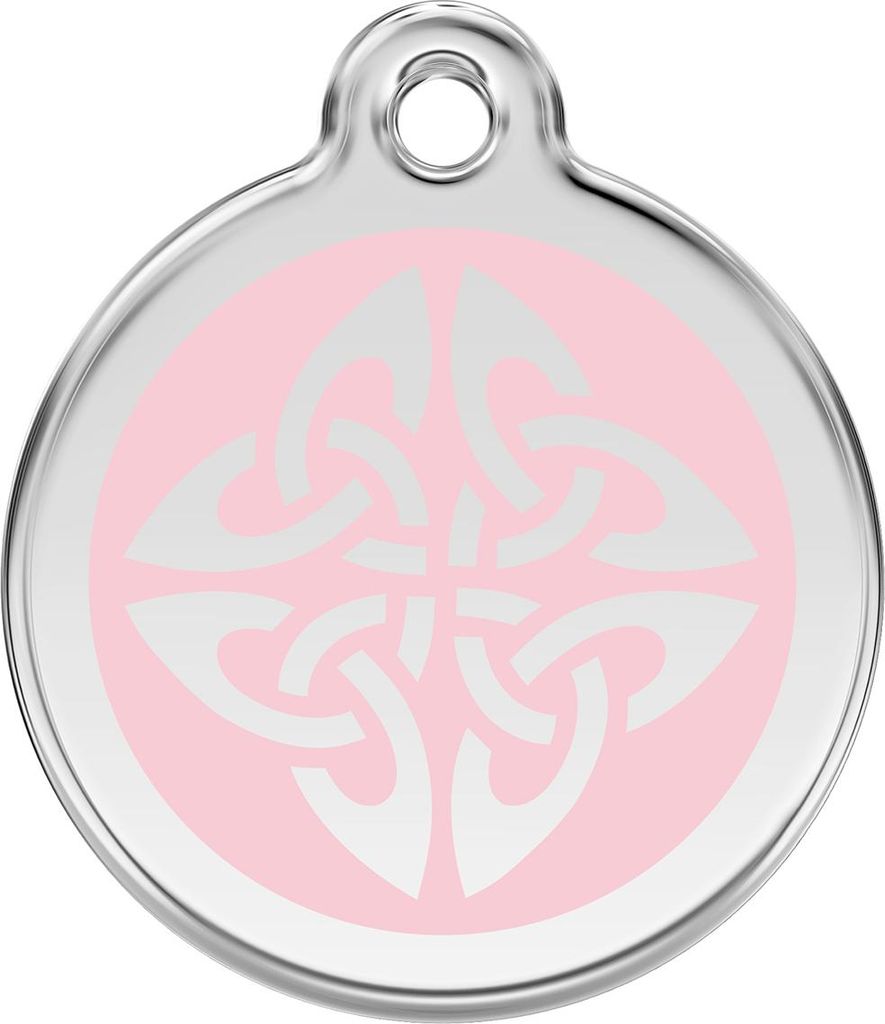 RedDingo Hundemarke mit individueller Gravur Tribal Pfeile pink, Größe: M