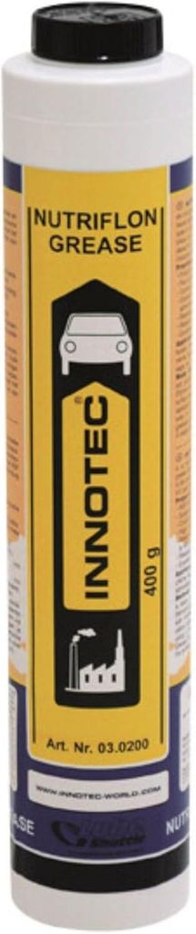 INNOTEC Nutriflon Grease Fettkartusche 400 g – lebensmitteltaugliches, weißes Schmierfett, NSF-H1 registriert, nicht toxisch, wasserbeständig
