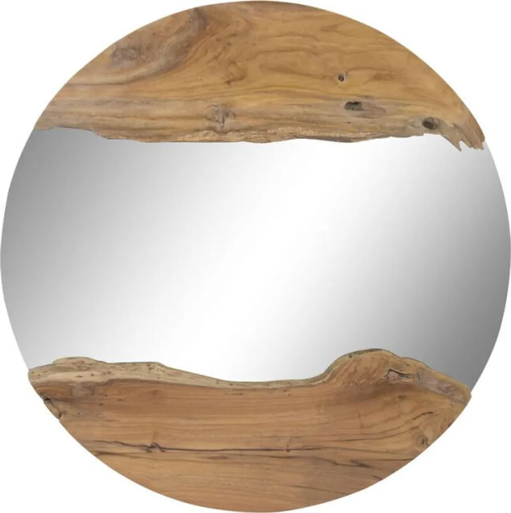 Miroir Mural Style Ethnique Bali 100x100 cm Home ESPRIT Marron Sombre