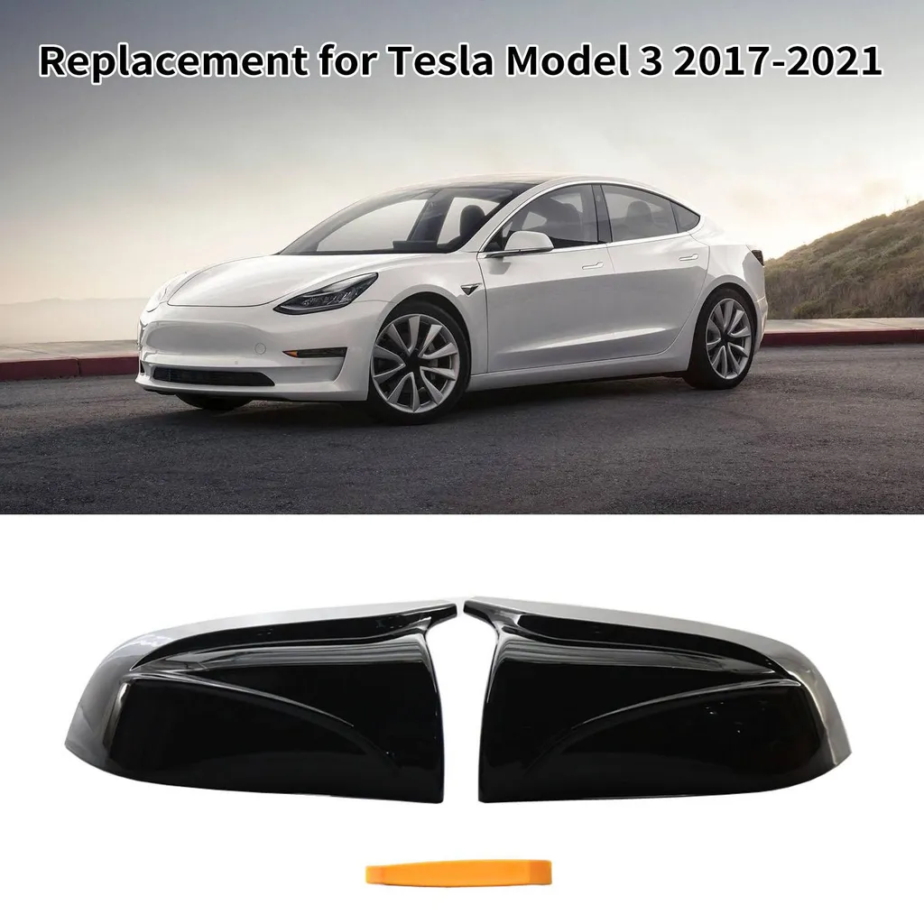 Pack Coques de Rétroviseurs Tesla Model 3 2021 pour Rénovation Extérieure - 8