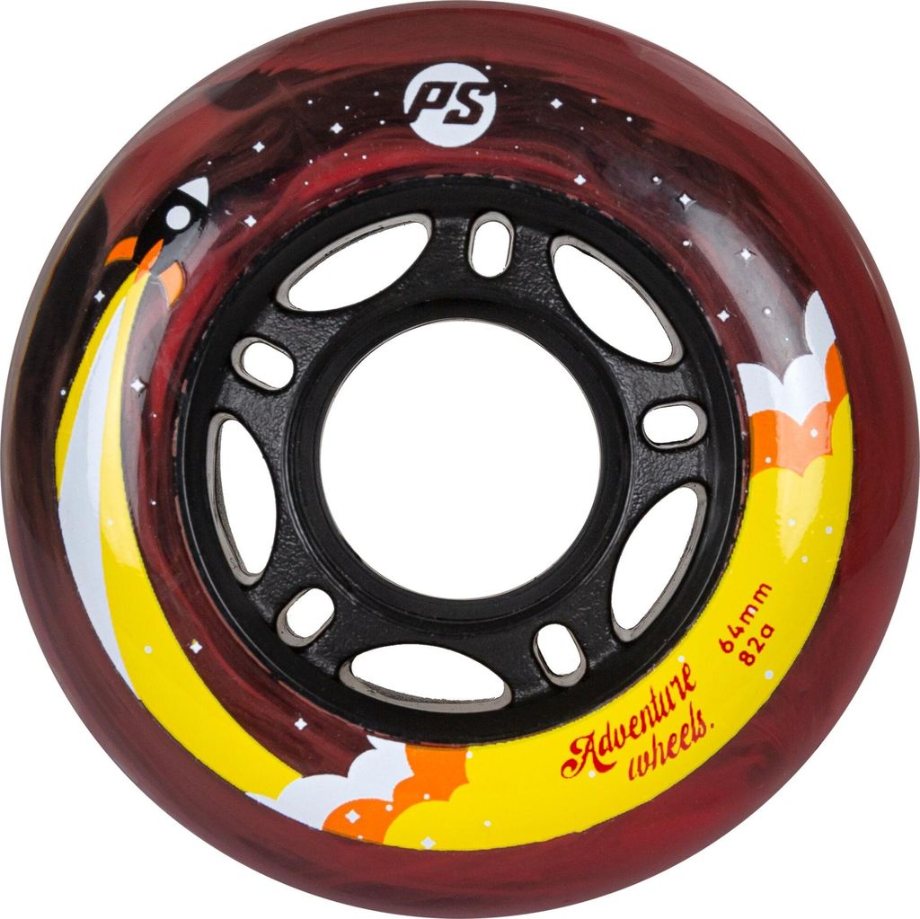 Powerslide Adventure 64 Schlittschuhrollen 4 Einheiten Golden 64 mm / 82A Golden 64 mm / 82A
