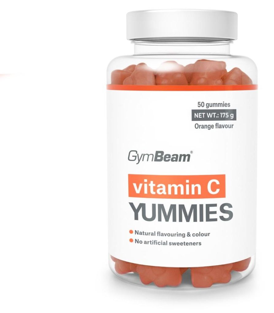 GymBeam - Vitamin C Yummies, 50 Kapseln, Orange