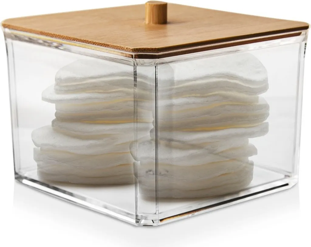Organisateur de salle de bain pour soins visage et tampons - Format XL