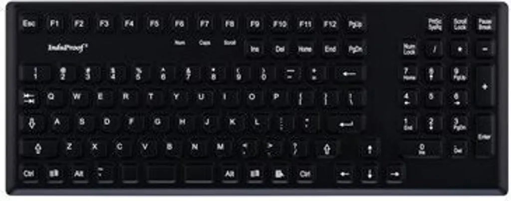 Clavier Médical Lavable Gett InduKey InduProof 2 Noir USB AZERTY FR
