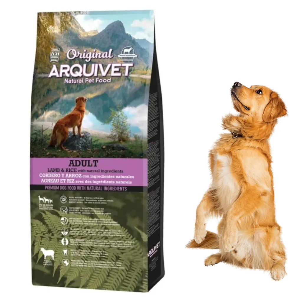 Alimentation chien adulte Arquivet agneau riz 12kg toutes races moyennes