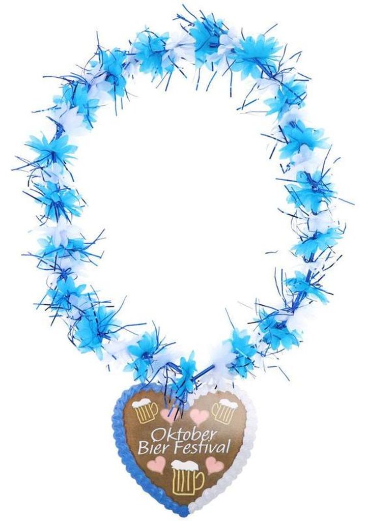 Hawaii Kette mit Lebkuchenherz Produktbild 