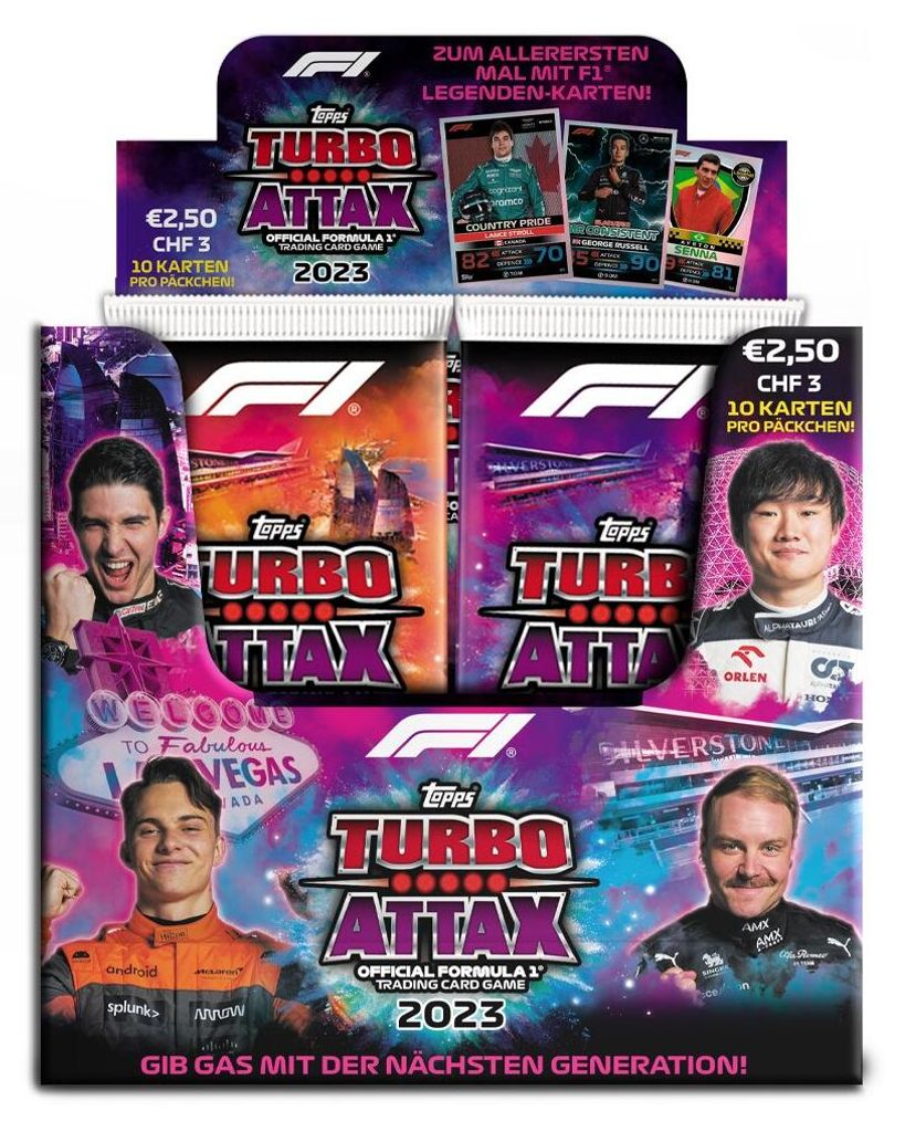 Topps - Turbo Attax Formel 1 2023 - 1 Display (24 Booster)