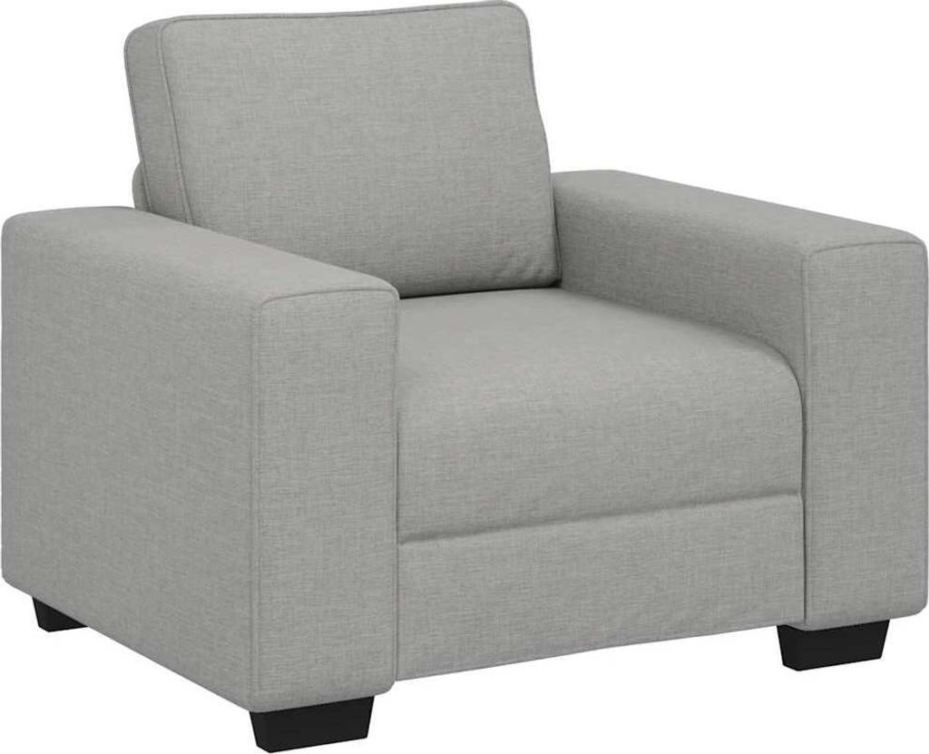 Sessel Wolkengrau 100x77x82 cm Stoff