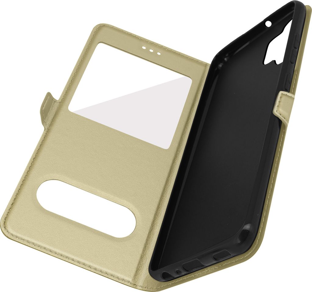 Samsung Galaxy A32 Cover Doppelfenster & Standfunktion – Gold