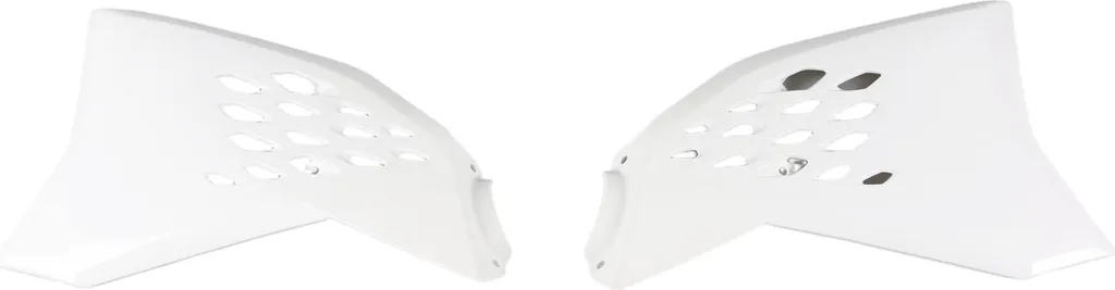Cache-radiateur UFO PLAST blanc pour KTM SX 65 modèles 2009 à 2015