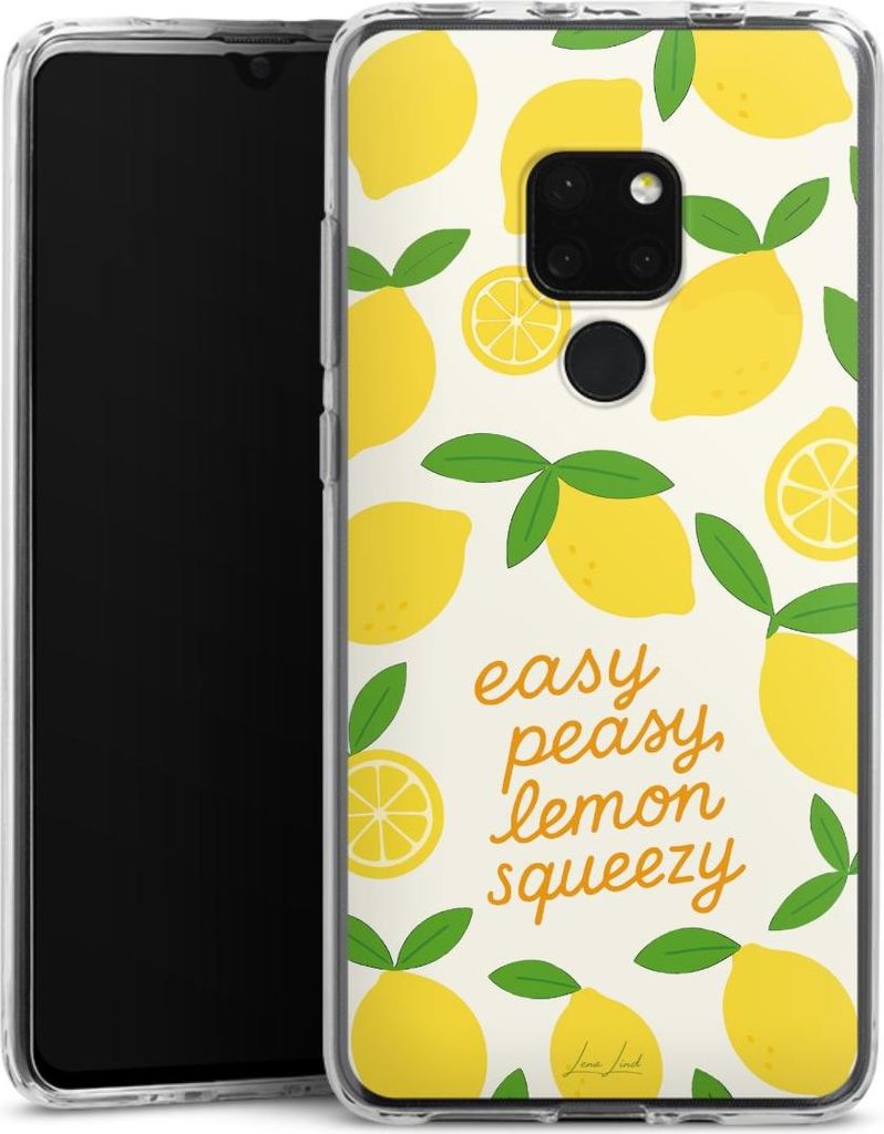 DeinDesign Handyhülle für Huawei Mate 20 Silikon Hülle Case Smartphone Schutzhülle Statement Zitrone Spruch
