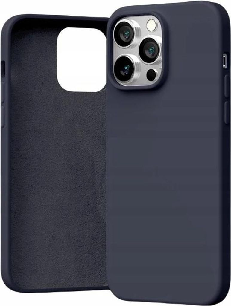 Custodia In Silicone Per Apple Iphone 14 Pro Blu Marine Immagine del prodotto 