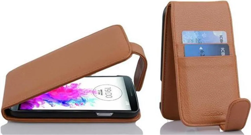 Custodia a Libro Cadorabo per LG G3 - Similcuoio Antiurto Marrone - 1