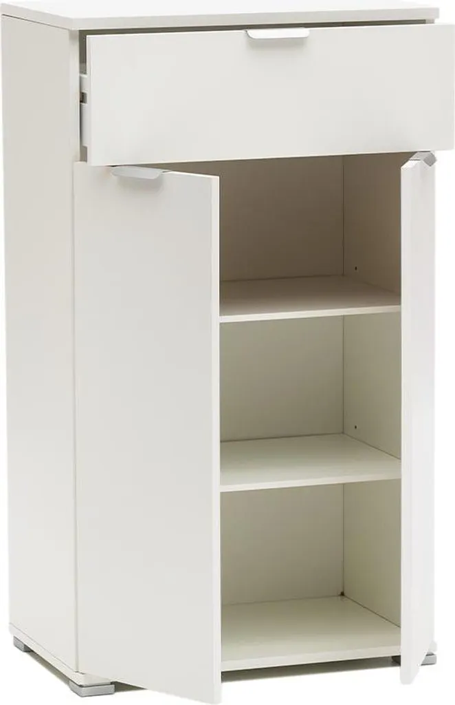 Meuble de rangement blanc compact 85 cm pour optimiser les petits espaces - 2