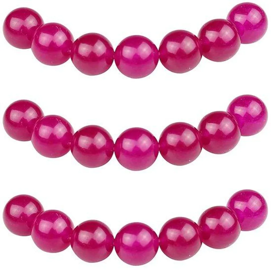 Perles de jade rose 6 mm : 60 pierres sans défaut pour vos bijoux