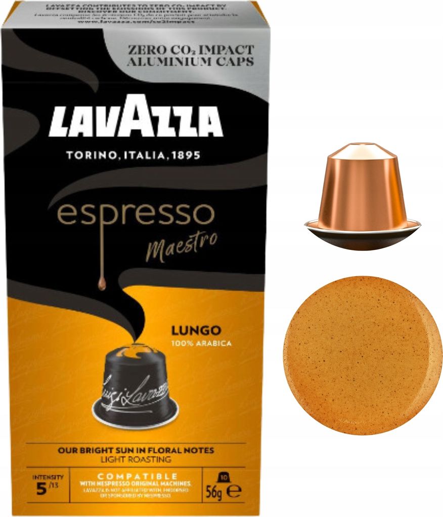 LAVAZZA Espresso Maestro Lungo kapsułki z kawą ziarnistą Zdjęcie produktu 