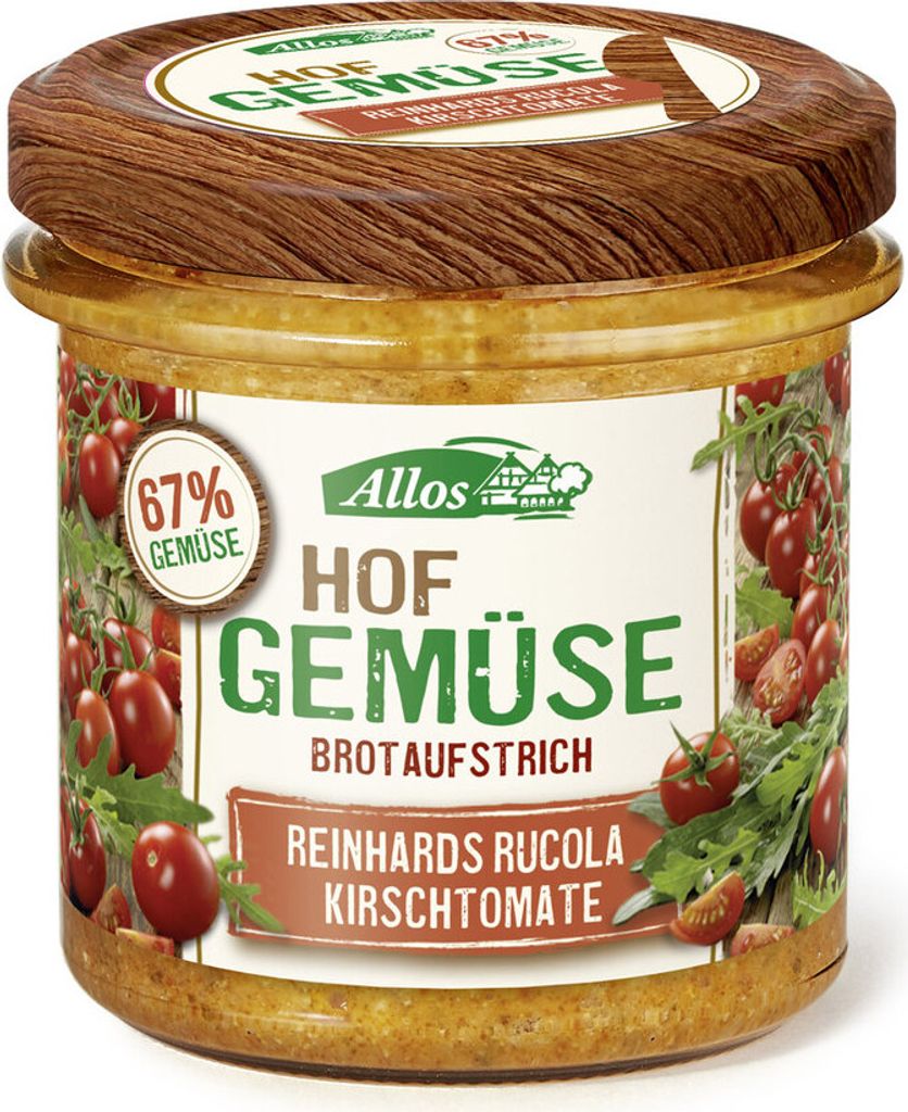 Allos Hofgemüse Reinhards Rucola Kirschtomate Aufstrich