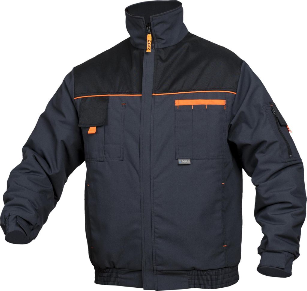 SARA Workwear Thermo kurze Arbeitsjacke "POSEJDON WINTER" 250 g/m² Graphit M