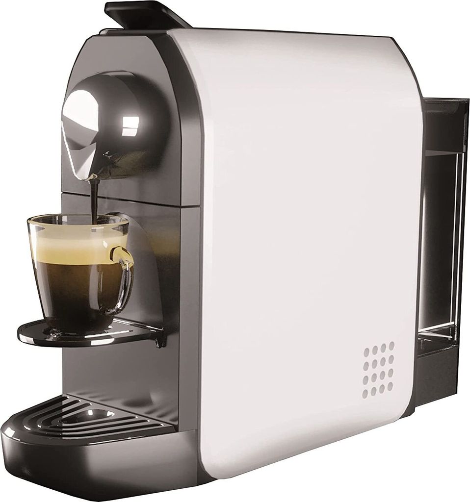 Martello Kapselmaschine SENSUAL weiß | 1650 Watt | 20 Bar | 0,75 Liter | Geeignet für alle Tassen | Nur mit Martello Kaffeekapseln kompatibel