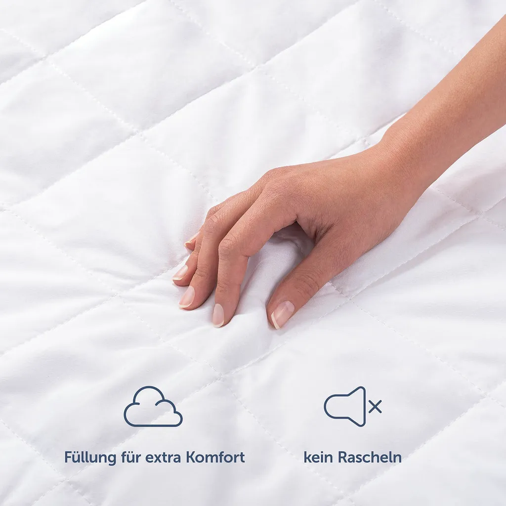 Alèse de lit imperméable 180x200 cm et protège-matelas matelassé