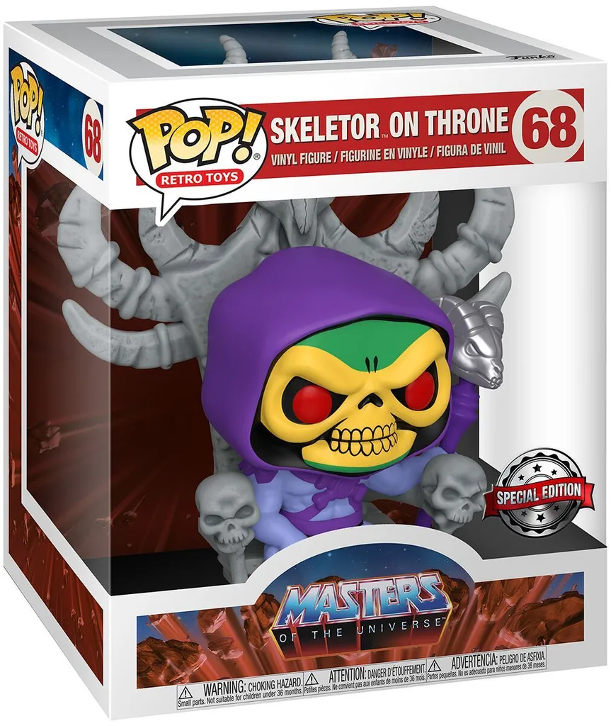 Figurine Funko POP Skeletor sur le Trône 68 Les Maîtres de l'Univers