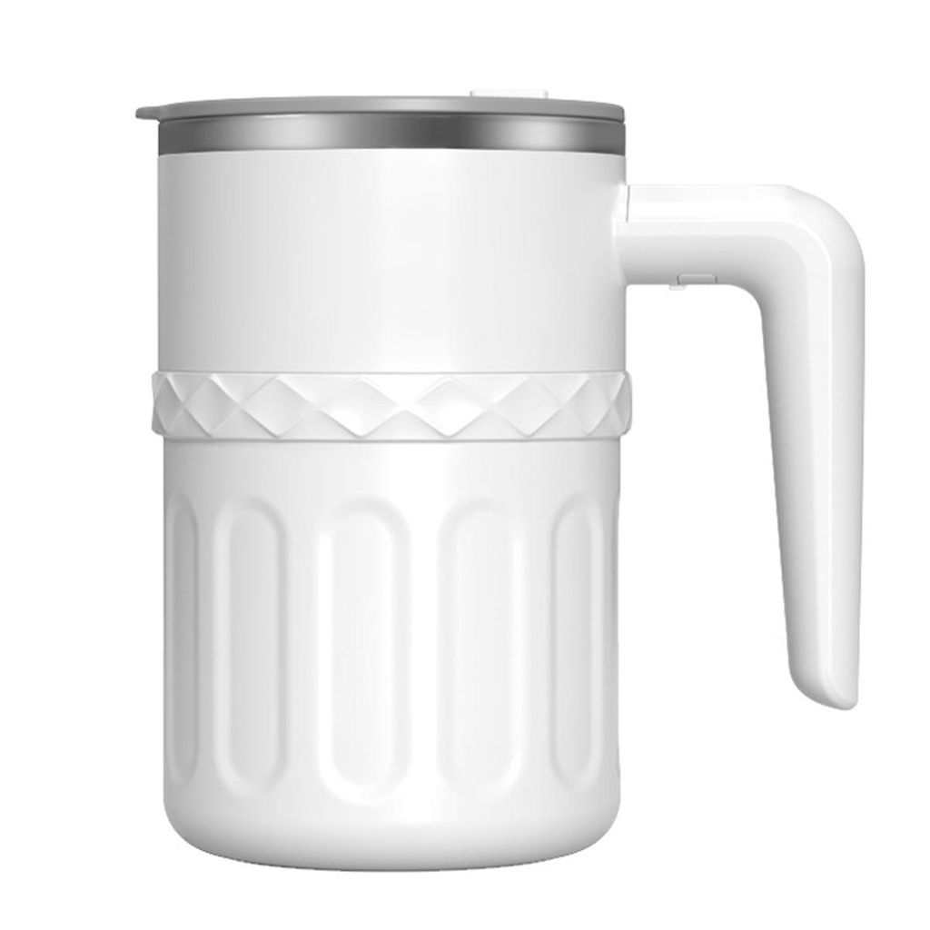 Automatischer Rührbecher mit Temperaturanzeige, 380 ml elektrischer Kaffeebecher, automatisch rührender Becher, doppelwandig isoliert, für Kaffe...