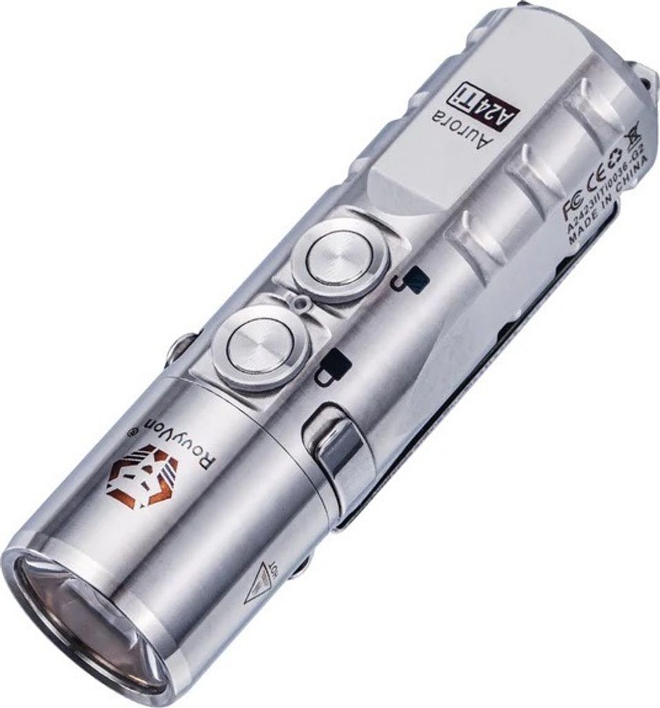 RovyVon Aurora A24-G2 USB-C Titanium 1000 Lumen 2 Schalter EDC Taschenlampe