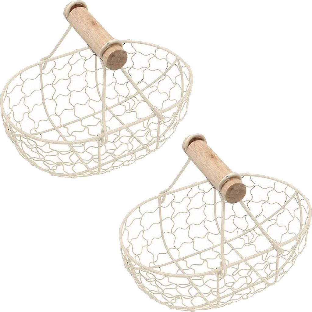 2pcs Blumenmädchen Korb Hochzeit Blume Körbe Metall Körbe Home Decor