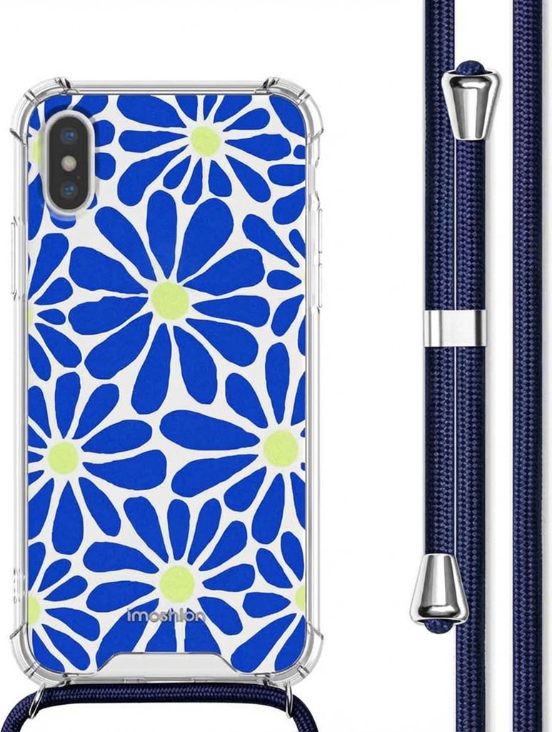 imoshion Design Hülle mit Band iPhone X / Xs - Cobalt Blue Produktbild 