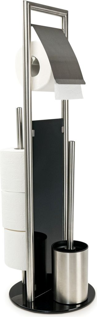 WENKO WC-Garnitur Ravina Edelstahl matt, mit Produktbild 3