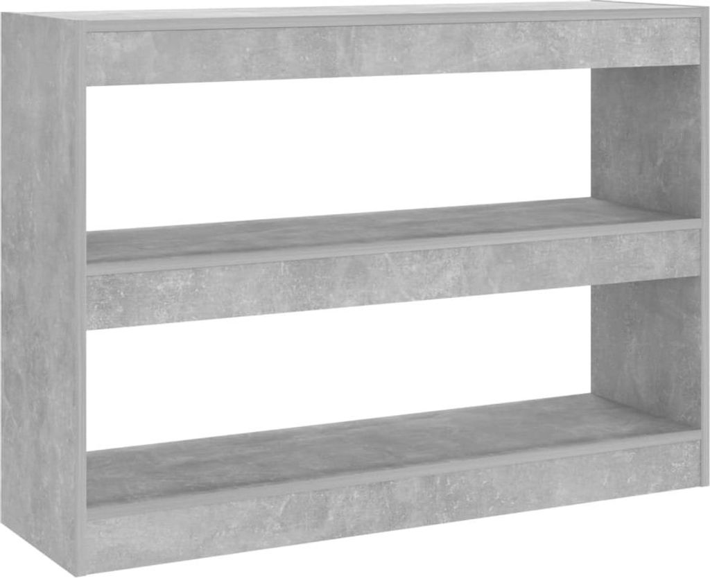 vidaXL Bücherregal/Raumteiler Betongrau 100x30x72 cm