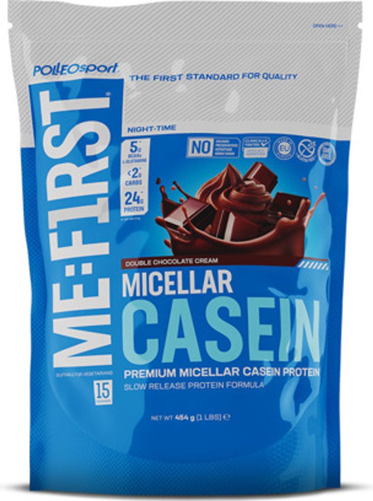 Polleo Micellar Casein, 454 g - Double Chocolate Cream