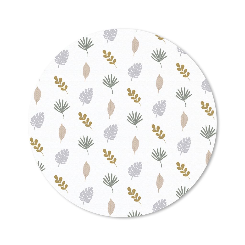 MuchoWow Mauspad Mousepad Natur - Muster - Blätter 30x30 cm - Mousepads - Maus Mat - Pad - Mausunterlage - Tischunterlage - Schreibtischmatten