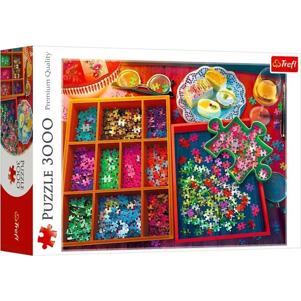 PUZZLE 3000 Ein Abend mit Puzzles 33079 Produktbild 