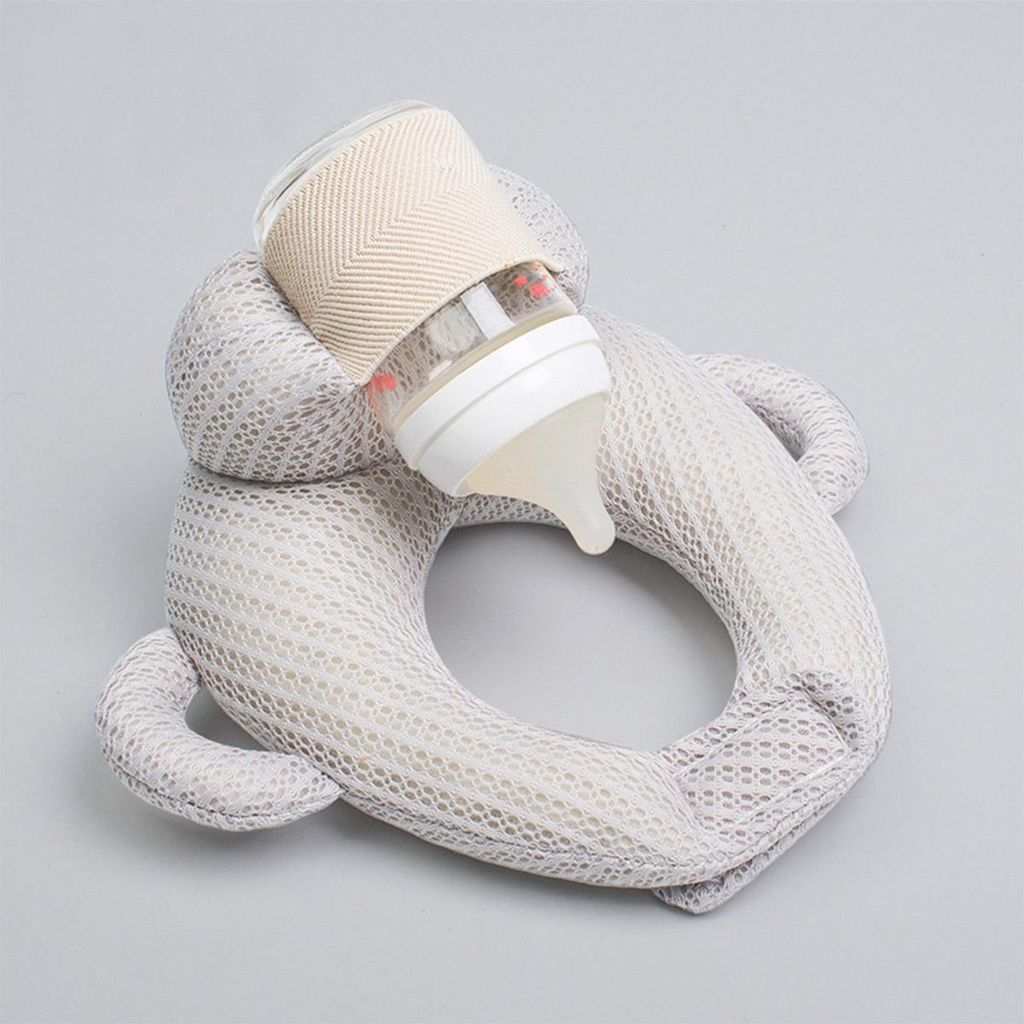 Stillkissen mit Flaschenhalter Ergonomische Freihandhilfe Produktbild 