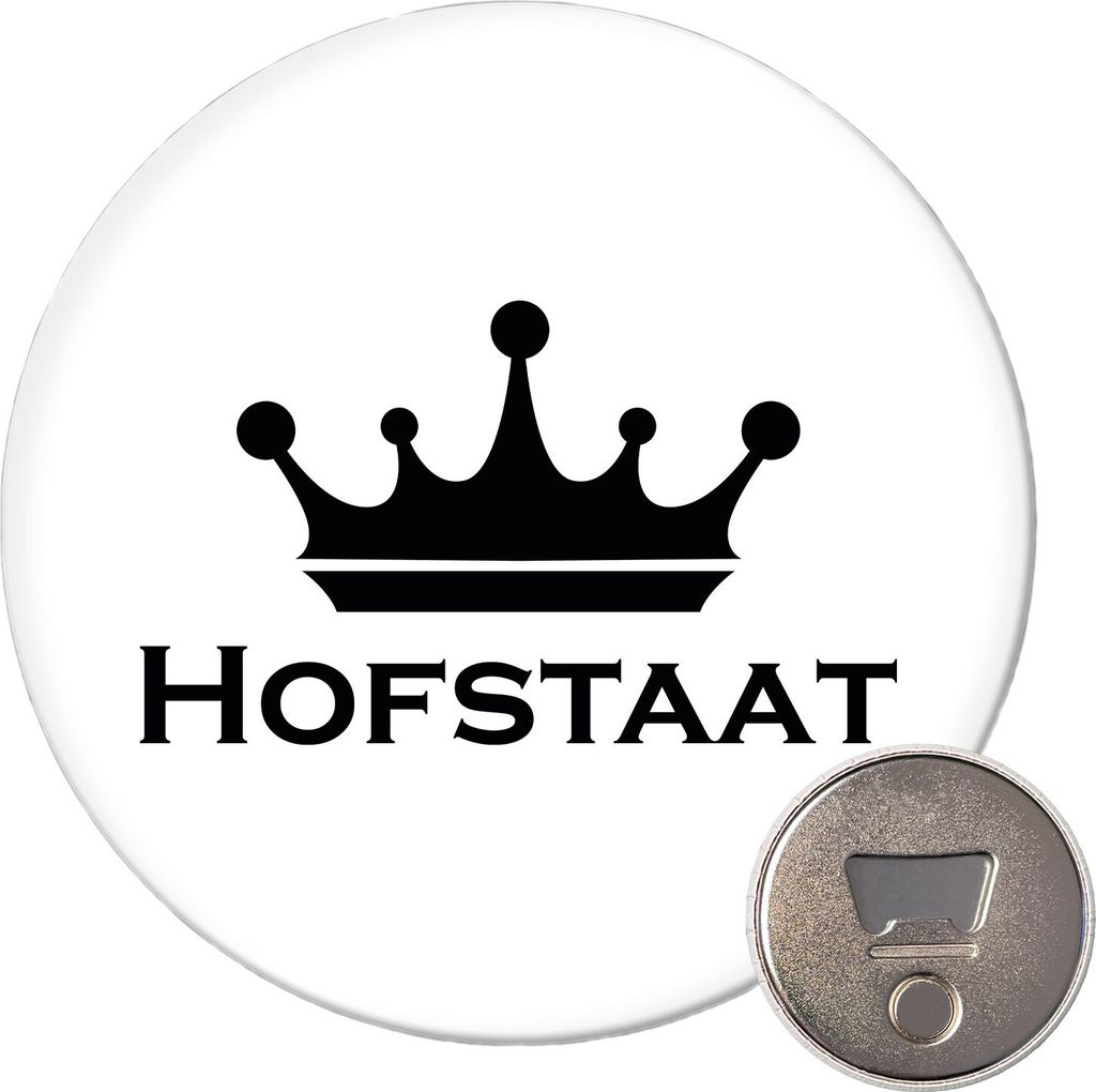 Huuraa Magnet Hofstaat Schützenfest 59mm Kühlschrankmagnet rund Flaschenöffner Geschenkidee