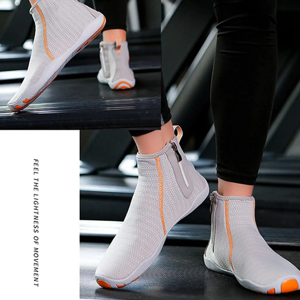 Chaussures d'eau séchage rapide en nylon et caoutchouc gris taille 42 - 4