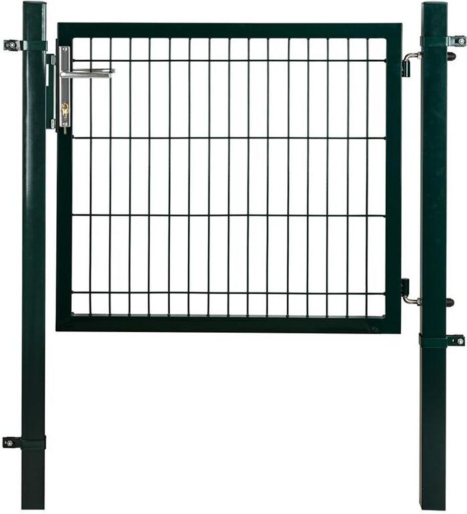 Gartentür Gartentor Zauntür 0,80 m Hoftür Gartenpforte Hoftor inkl. Pfosten Grün