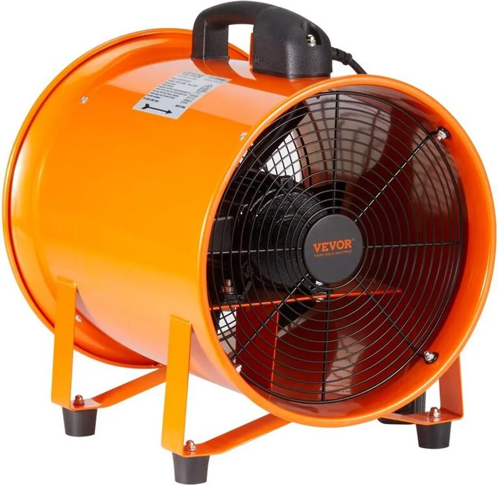 Ventilateur pour évacuation fumée et poussière - Extracteur de 10m 900W