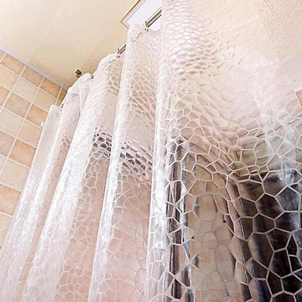 Rideau de douche contre la moisissure 180x200 cm en EVA imperméable
