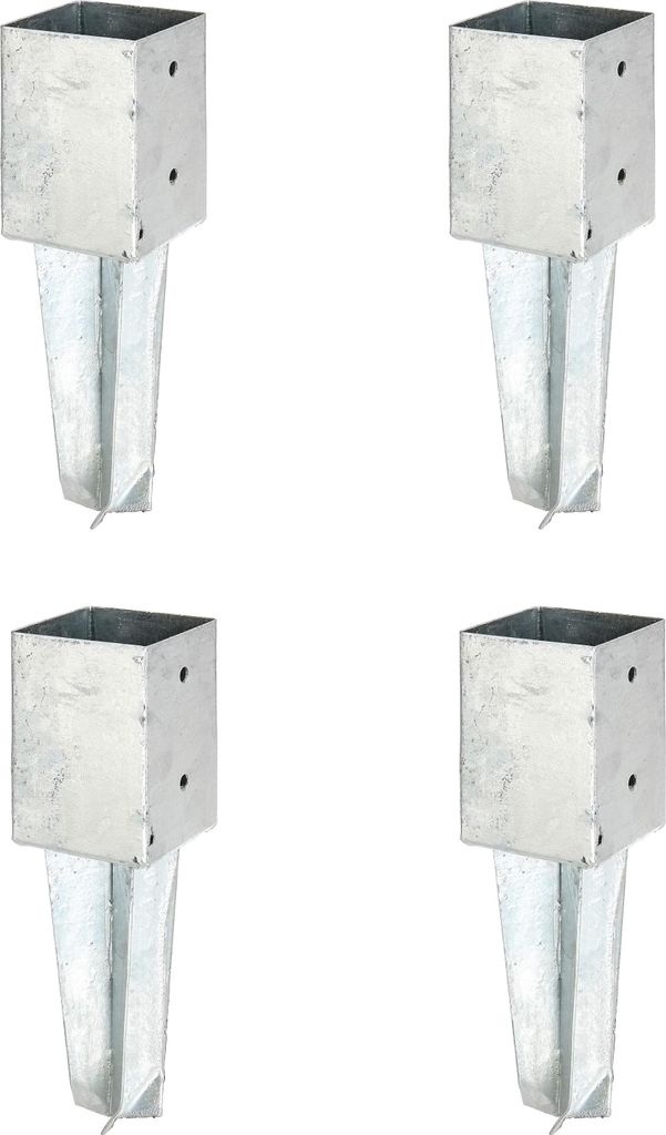 Alberts 4 x Bodenhülse für Vierkantholzpfosten, 91x91 mm, Produktbild 