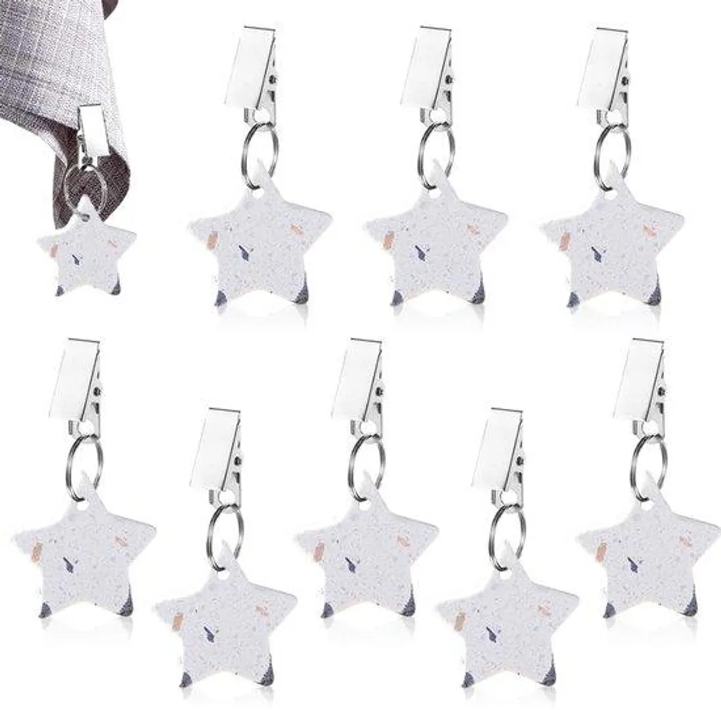 Lests de table anti vent lot de 8 poids pierre naturelle nappe stable