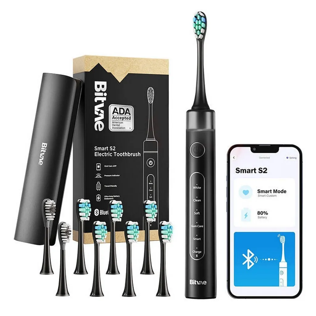 Bitvae - S2 Black+heads+case - spazzolino da denti