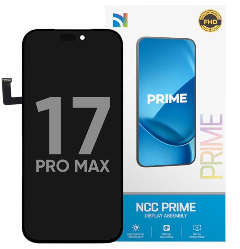 Kompatible NCC InCELL High Refresh Display Touchscreen Bildschirm Schwarz für Apple iPhone 17 Pro A3523, A3256 & Werkzeug