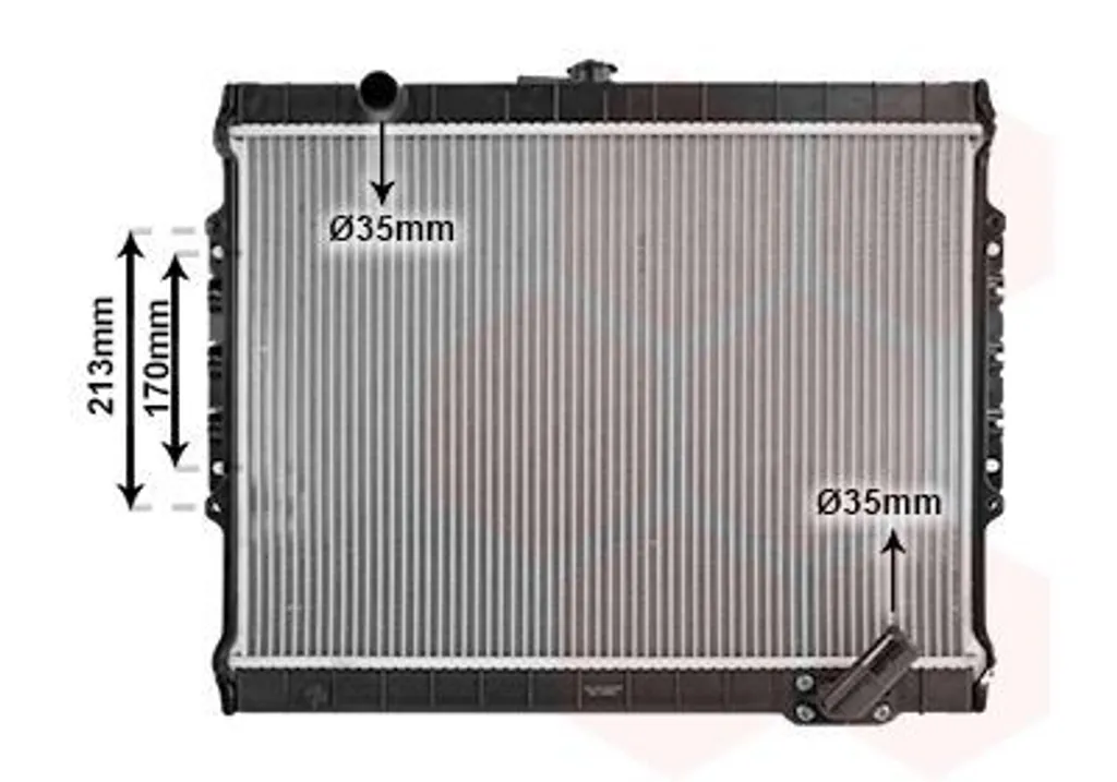 Radiateur à eau pour Mitsubishi L 200 K7T K6T - Remplacement standard