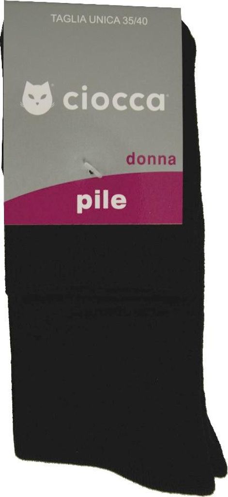 Socken lange hohe Socke Frau CIOCCA Artikel 813/2 CALZINO PILE, Piede 35 - 40, ACRYLIC 90%,Poliammide 9%,Elasthan 1%