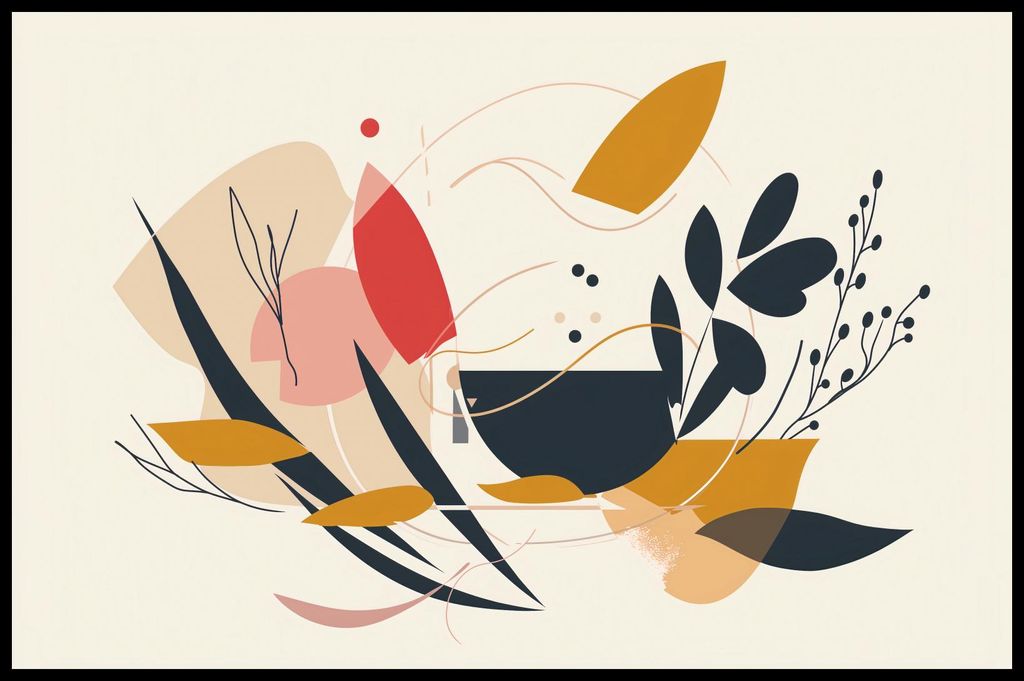 Plakat 86,4x56,8cm Lebhafte Flora
