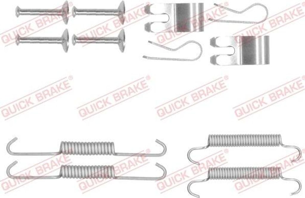 QUICK BRAKE 105-0013 Zubehörsatz, Feststellbremsbacken OE kompatibel mit Freelander