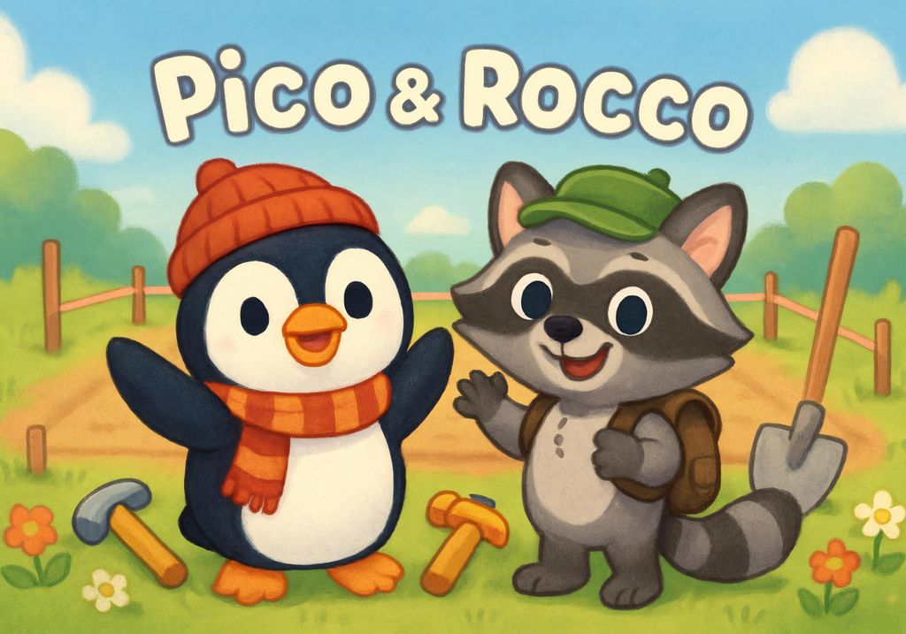 hansepuzzle 111844 - Pico und Rocco Puzzle, 260 Teile, Kinder, 41,0 x 28,0cm mit hochwertiger Aufbewahrung, Kartonbox & Beutel