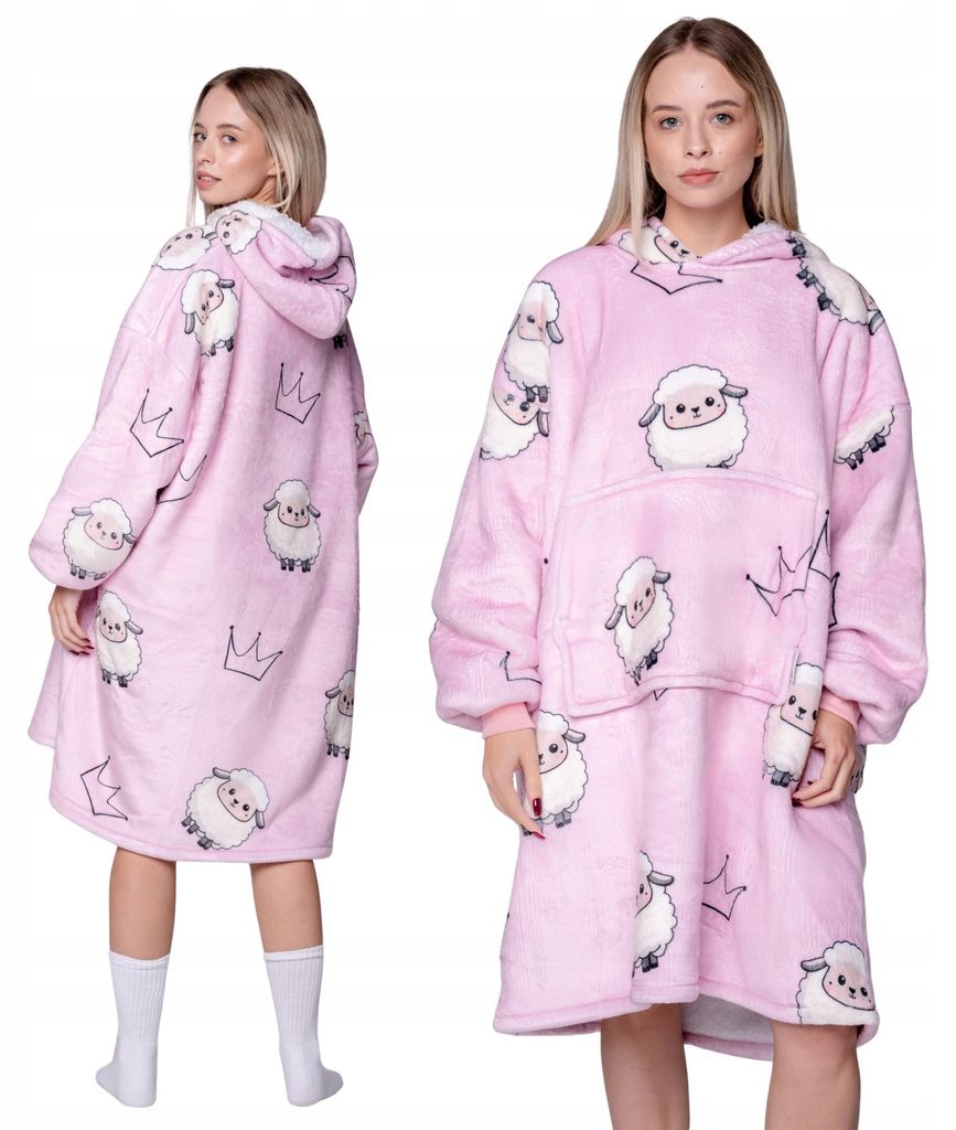 Oversize deková mikina XXL - Hřejivá deka s rukávy - Fleece Obrázek produktu 